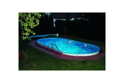 Planet Pool Basseng-Stålveggspool Premium Oval 8 x 4,2 m, Persia Grå Grey