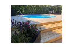 Planet Pool Stålveggspool Premium Rund Ø 3,5 m, Persia Blå, 1,5 m