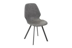 Spisestoler & Kjøkkenstoler-Stol HELENA 50x46xH82cm grå PU Svart,Grey