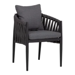 Utelenestoler|Loungemøbler Salg-Stol HOME4YOU Bristol 63x62x73 cm Grå
