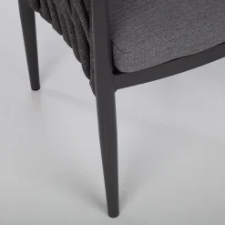 Utelenestoler|Loungemøbler Salg-Stol HOME4YOU Bristol 63x62x73 cm Grå