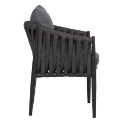 Utelenestoler|Loungemøbler Salg-Stol HOME4YOU Bristol 63x62x73 cm Grå