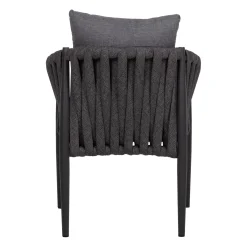 Utelenestoler|Loungemøbler Salg-Stol HOME4YOU Bristol 63x62x73 cm Grå