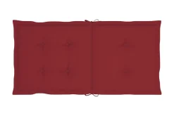 Be Basic Stolsdynor för trädgården 4 st grå 100x50x3 cm Wine red 100x50x3 cm