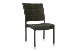 Balkongstoler|Balkongmøbler-Stol WICKER 60x495xH925cm mørke Brun