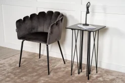 Venture Home Gangbord|Avlastningsbord-Stone Avlastningsbord 40 cm Svart