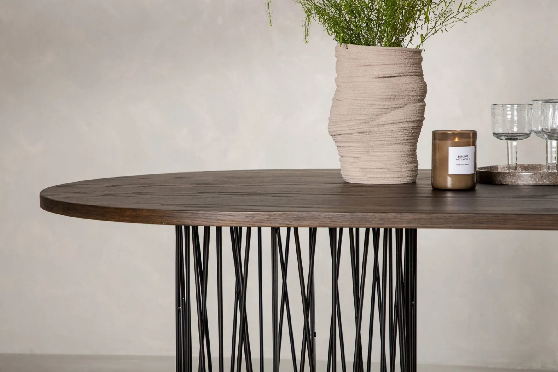 Furniture Fashion Stone Spisebord 220x100x74 cm Oval