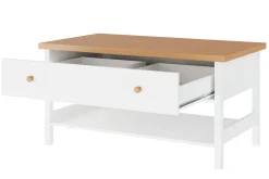 Storys Sofabord 110 cm med Oppbevaringsskuff + Hylle