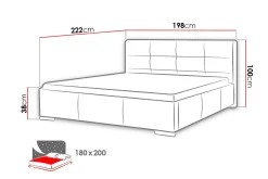 Bedly Strandrud Seng 180x200