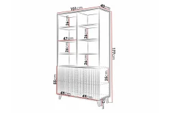 Scandinavian Choice Strontian Bokhylla 101x40 cm White