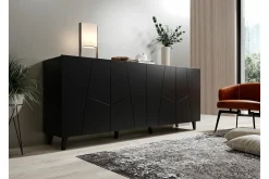 Scandinavian Choice Oppbevaringsskap|Skap-Strontian Highboard Black Svart