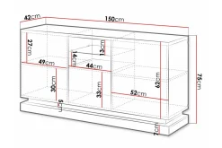 Scandinavian Choice Strontian Highboard White