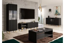 Scandinavian Choice Møbelsett Til Stue-Strontian Möbelset För Vardagsrum Black Svart