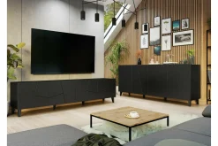 Scandinavian Choice Strontian Möbelset För Vardagsrum Black