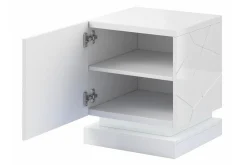 Scandinavian Choice Strontian Sängbord 46 cm White