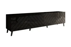Scandinavian Choice Tv-Benk & Mediabenk-Strontian Tv-skåp 200 cm Black Svart
