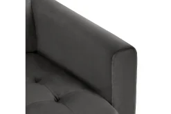 CosmoLiving Sofa Med Sjeselong-Strummer Divansovesofa Grå Grey
