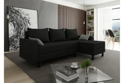 Sovesofaer-Summerhill 3-seters Hjørnesovesofa Svart