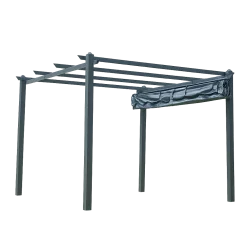 Pergola-SUNSET Pergola 3×4 m Grå