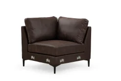 U-Sofa-Svanabyn Sofa m. Divan og Sjeselong 4-seter Brun