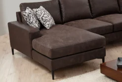 Svanabyn Sofa m. Divan og Sjeselong 4-seter