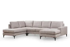 U-Sofa-Svanabyn Sofa m. Divan og Sjeselong 4-seter Beige