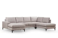 Svanabyn Sofa m. Divan og Sjeselong 4-seter