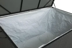 Comfort Garden Sydney vanntett puteboks Large for utendørs bruk – Oppbevaringsboks i kunstrotting (B140xD80xH90 cm)