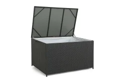 Comfort Garden Sydney vanntett puteboks Large for utendørs bruk – Oppbevaringsboks i kunstrotting (B140xD80xH90 cm)