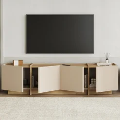 Mediestativ & Veggfeste-Sylvenn TV-benk 180 cm Sapphire Oak