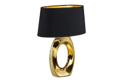 Trio Lighting Taba Bordlampe 52 cm E27 gull / svart