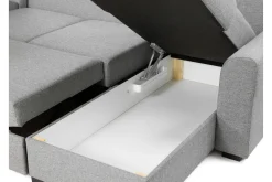 Sovesofaer-Taberk Sovesofa med Sjeselong og Dobbel Sjeselong 5-seter i Chenille Grønn