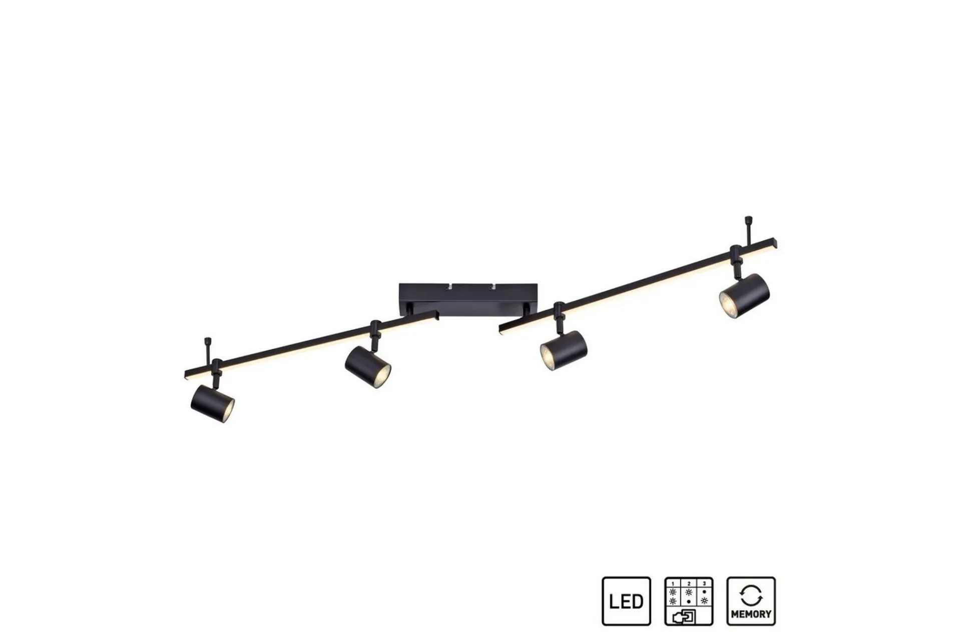 Taklampe|Stuelampe-Taklampe Barik Svart