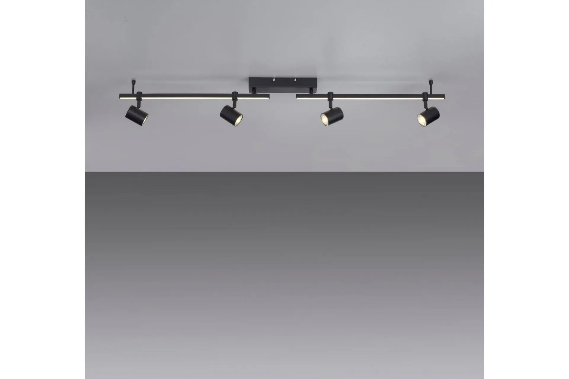 Taklampe|Stuelampe-Taklampe Barik Svart