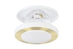 Eglo Baderomslampe Vegg|Baderomslampe Tak-Taklampe Led Carpi Hvit,Messing