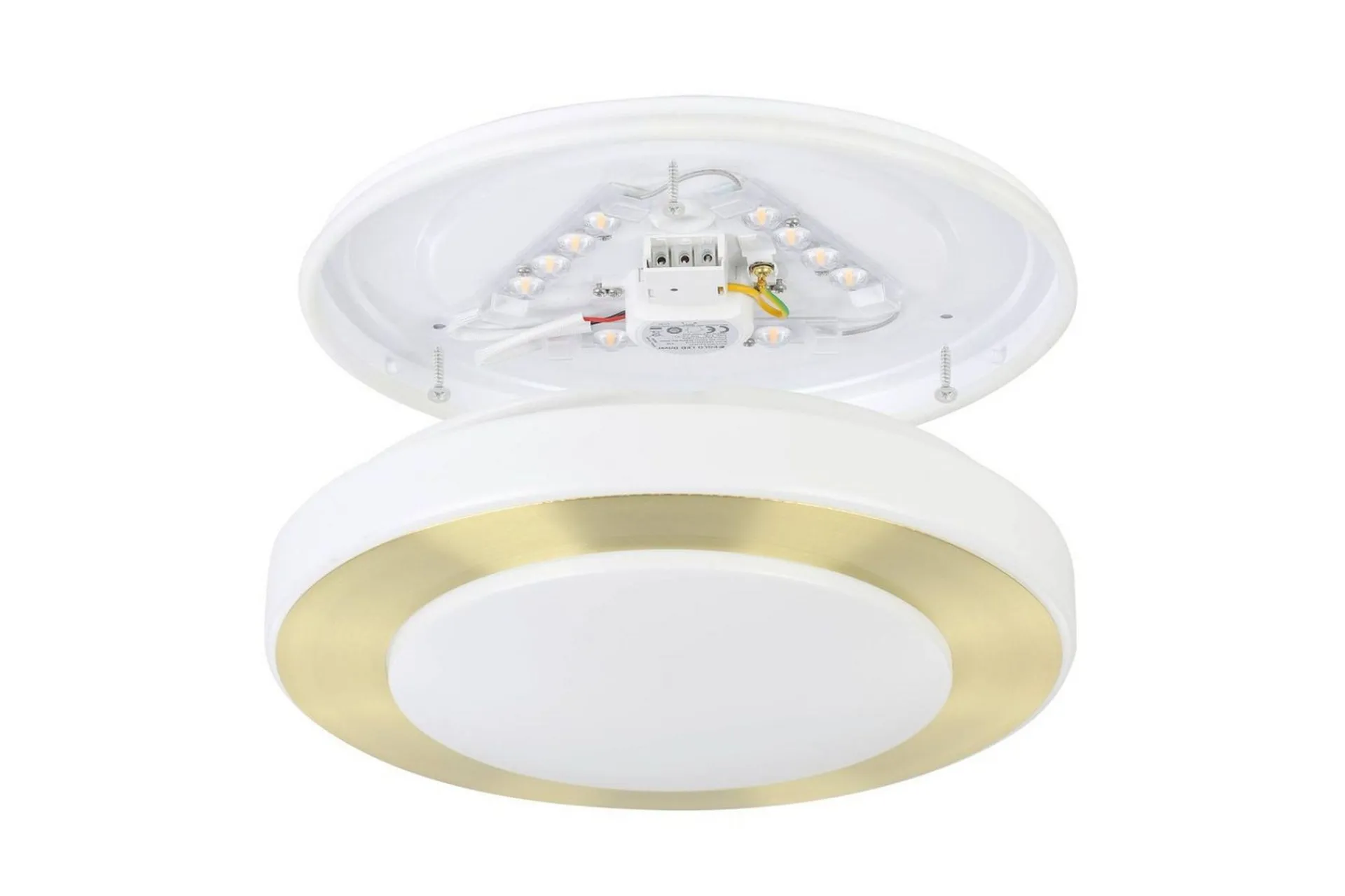 Eglo Baderomslampe Vegg|Baderomslampe Tak-Taklampe Led Carpi Hvit,Messing