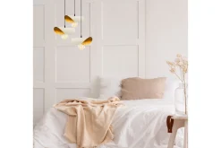 Taklampe Sugana Three Hvit / Gull