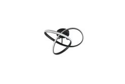 Trio Lighting Taklampe|Stuelampe-Taklampe TRIO Meo Matt svart Antracit