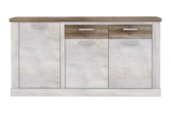 Sideboard & Skjenker-Talebi Skjenk 41x172 cm Brun,Hvit
