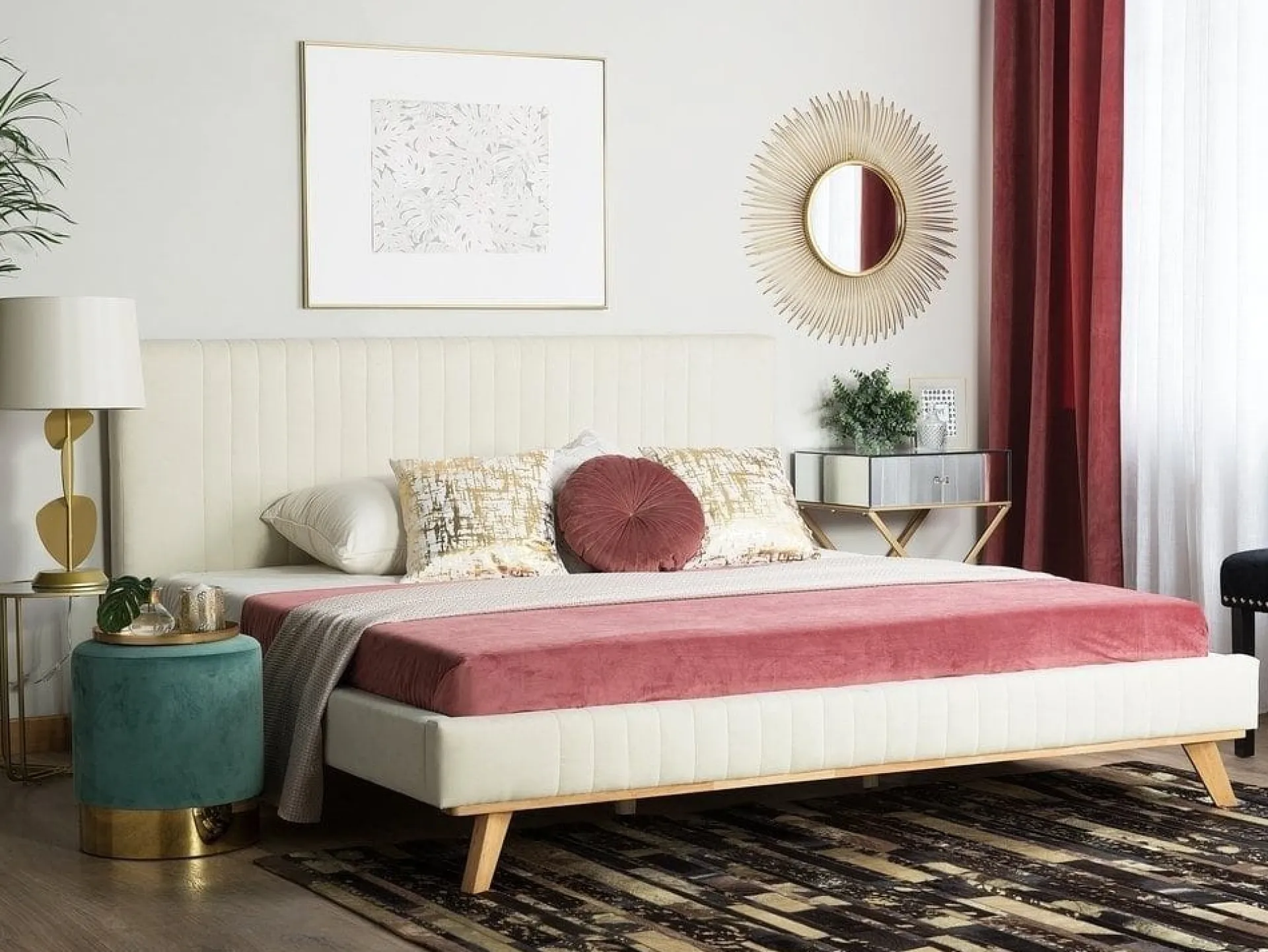 Bedly Sengeramme & Sengestamme-Talence Dobbeltseng 160 | 200 cm Beige
