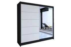 Garderober & Garderobesystem-Talin Garderobe 58x180 cm LED-belysning Hvit,Svart