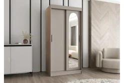 Garderober & Garderobesystem-Tallmo Garderobe Med Speil 100x200 cm Beige