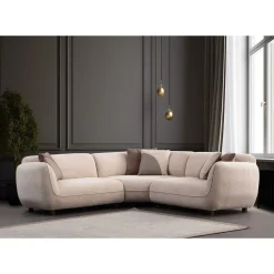 Hjørnesofa-Talrosen 5-seters Hjørnesofa Cremehvit