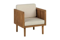 Utelenestoler|Loungestol Ute-Taviano Utelenestol Lysebrun/Beige