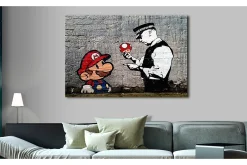 Tavle Mario And Cop By Banksy 120X80