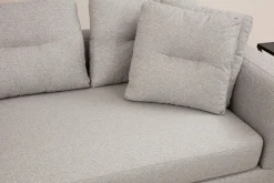 Sofa Med Sjeselong-Tekawa Sofa m. Divan 4-seters Lysegrå