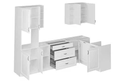 Templemore Möbelset För Kök & Matplats White/Wood