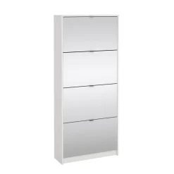 Tvilum Gangoppbevaring-Tenor Skoskap 4 rom 70x24x162 cm Hvit