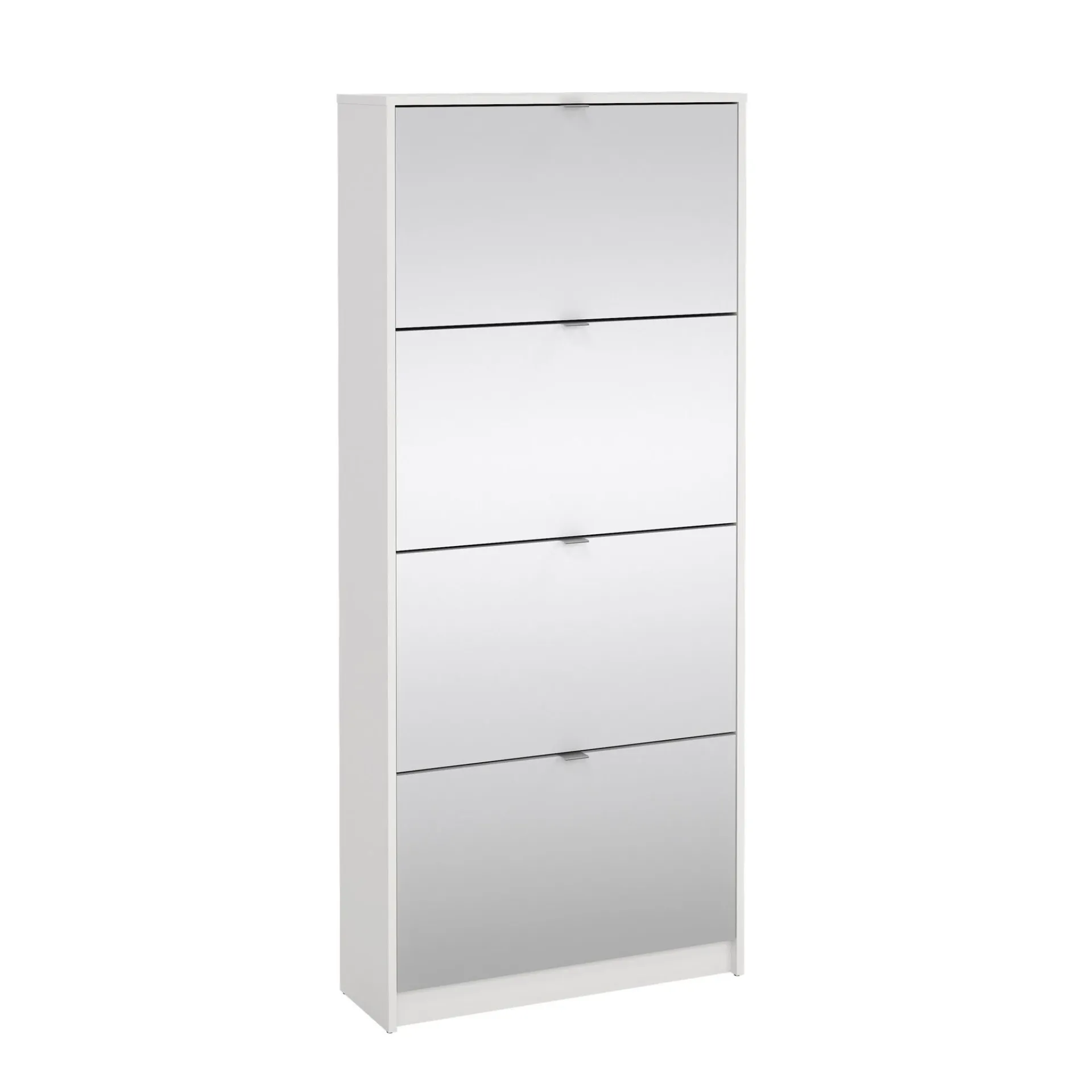 Tvilum Gangoppbevaring-Tenor Skoskap 4 rom 70x24x162 cm Hvit