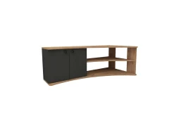 Tv-Benk & Mediabenk-Termera TV-benk 135 cm Brun,Antracit